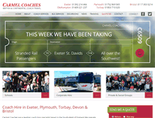 Tablet Screenshot of carmelcoaches.co.uk